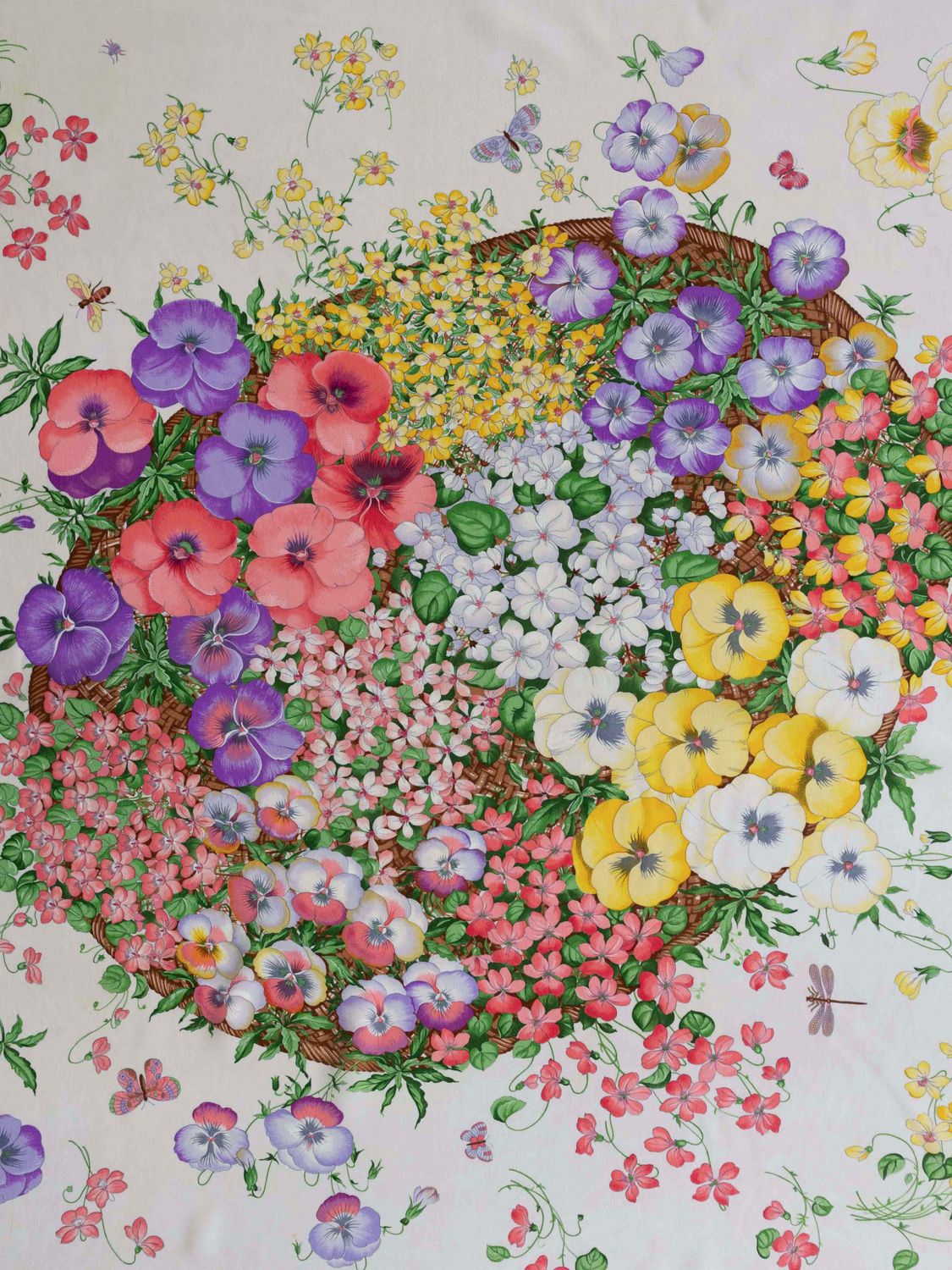 Gucci Flora Lilac Silk Scarf