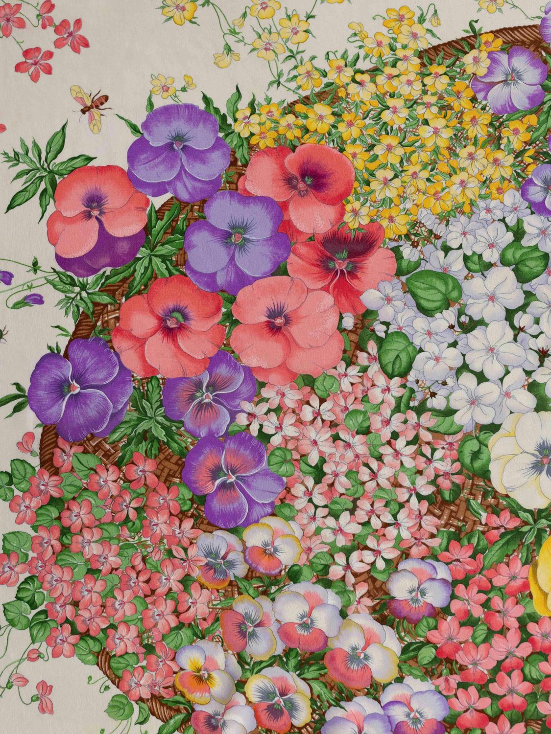 Gucci Flora Lilac Silk Scarf