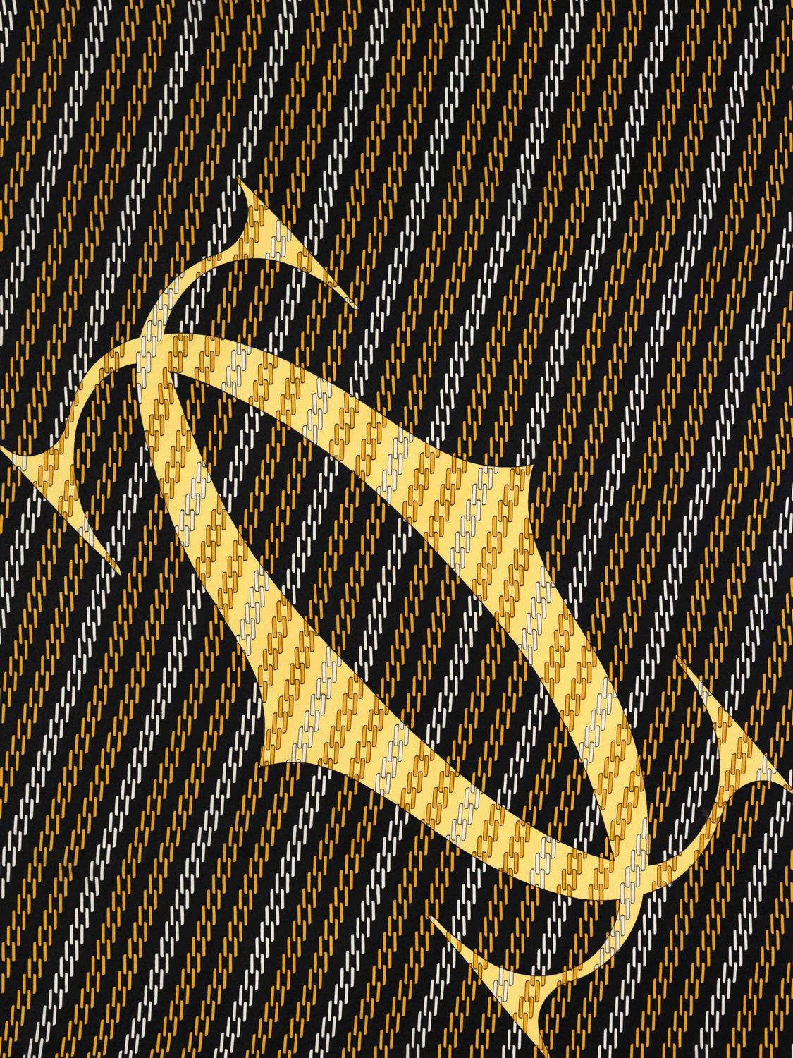 Cartier Black Silk Scarf