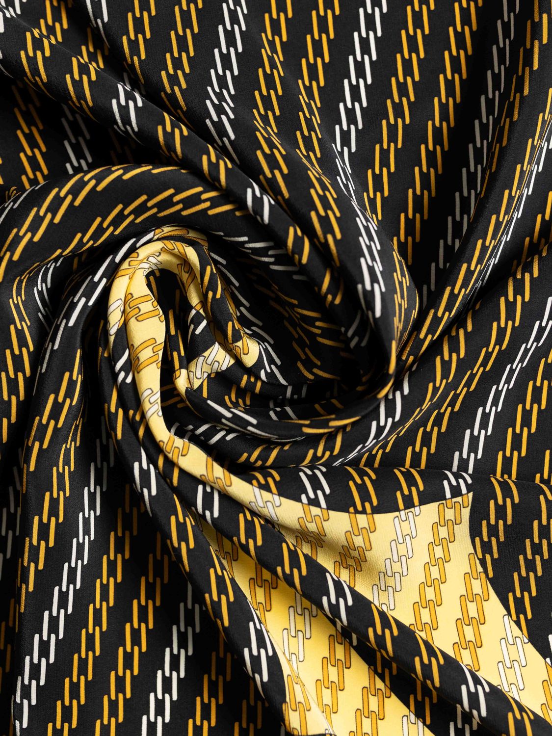 Cartier Black Silk Scarf