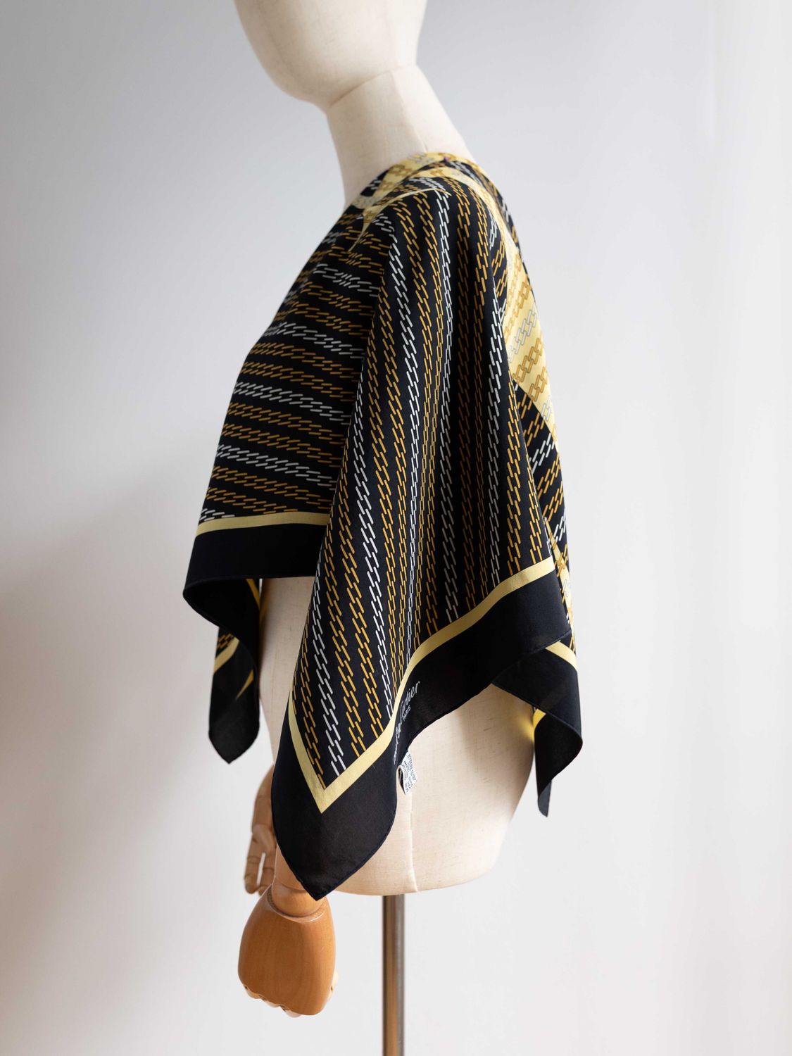 Cartier Black Silk Scarf