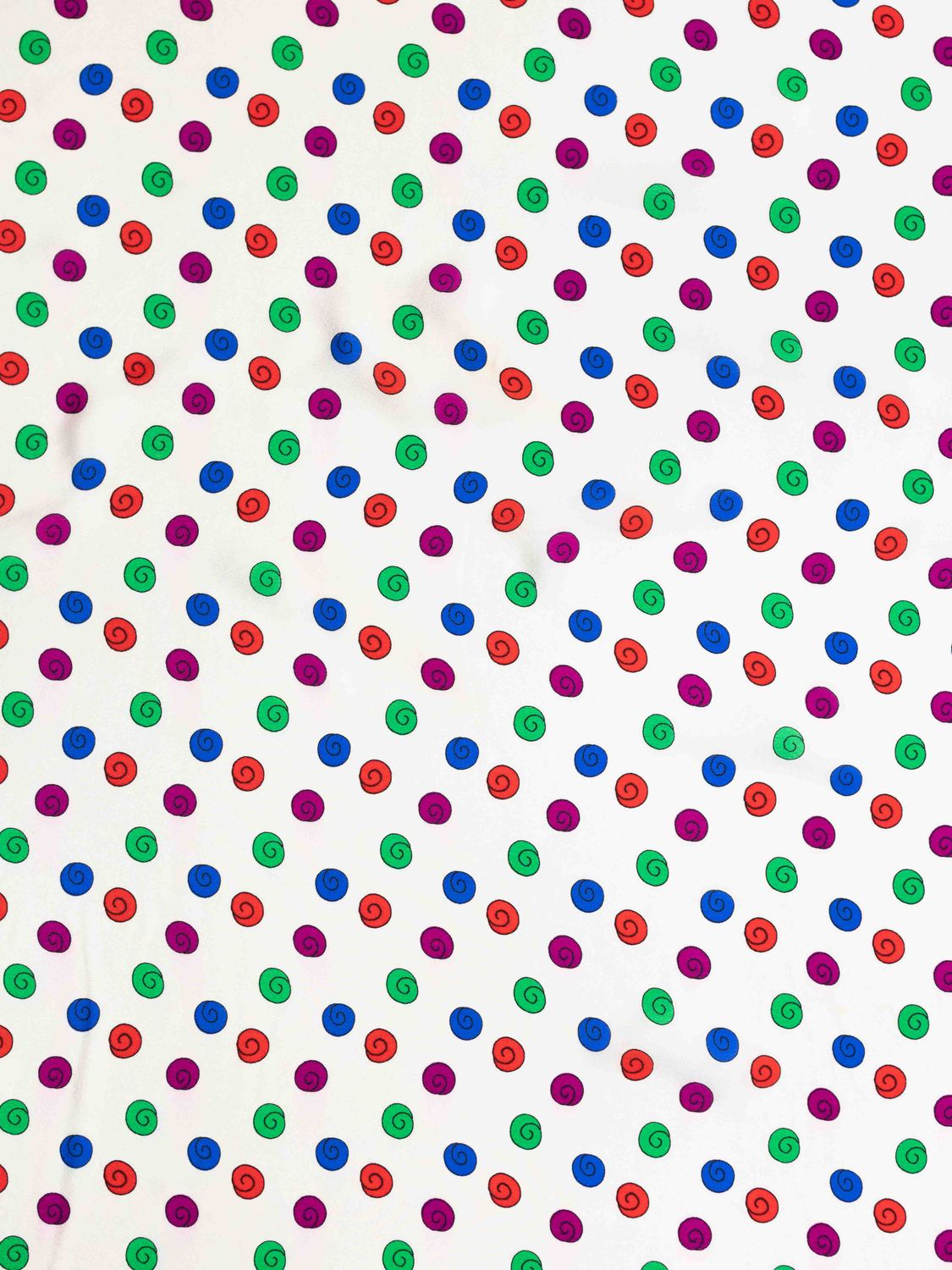 Yves Saint Laurent Dot Pattern Silk Scarf