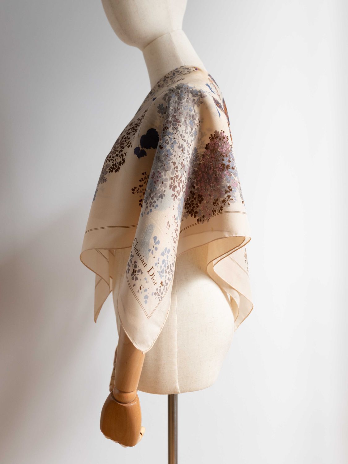 Christian Dior Butterflies Silk Scarf