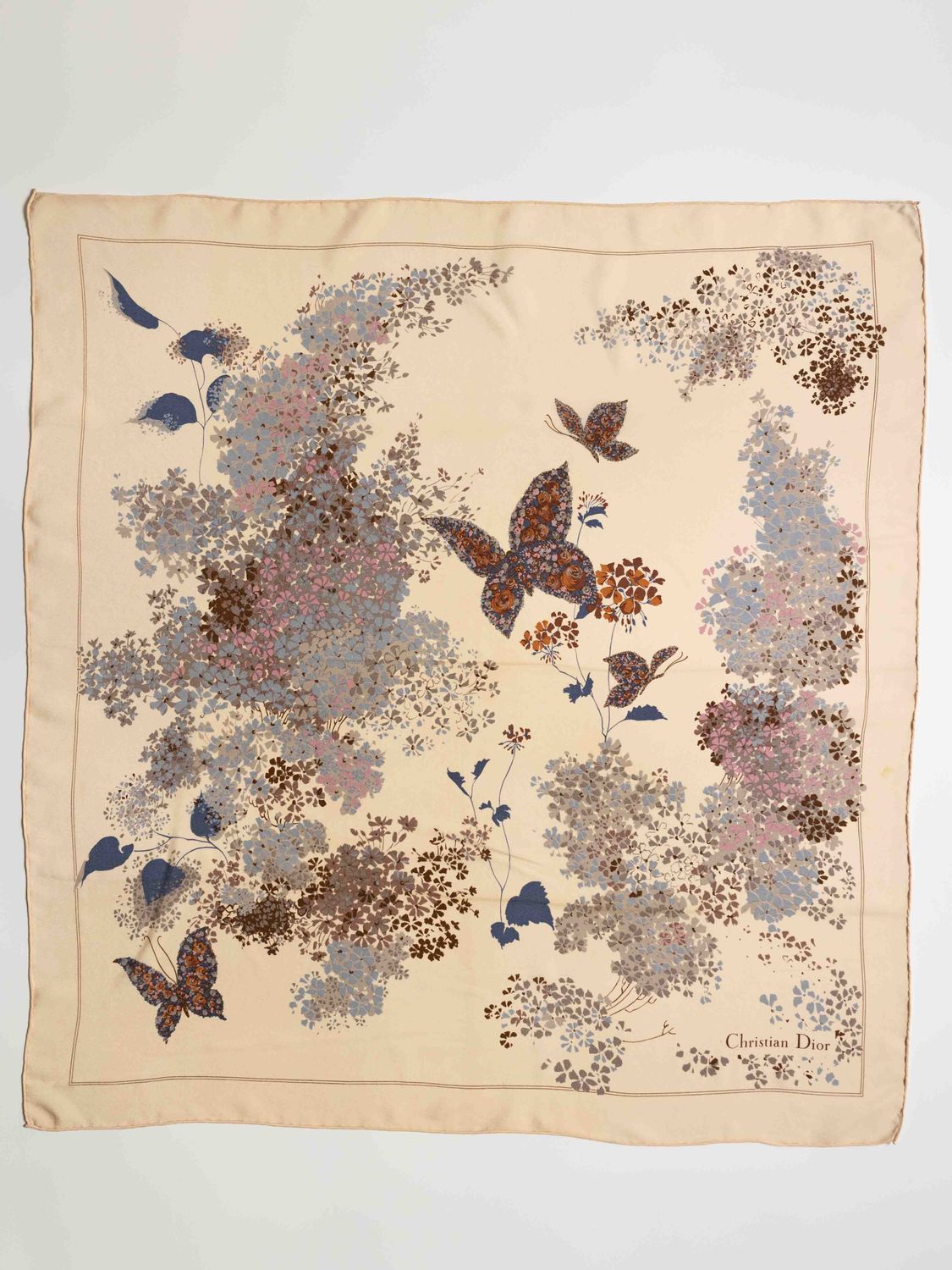 Christian Dior Butterflies Silk Scarf
