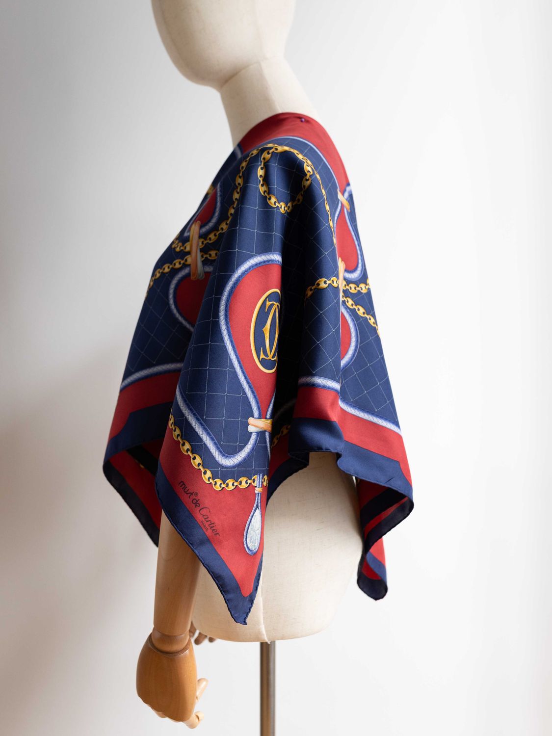 Cartier Rope &amp; Chain Silk Scarf