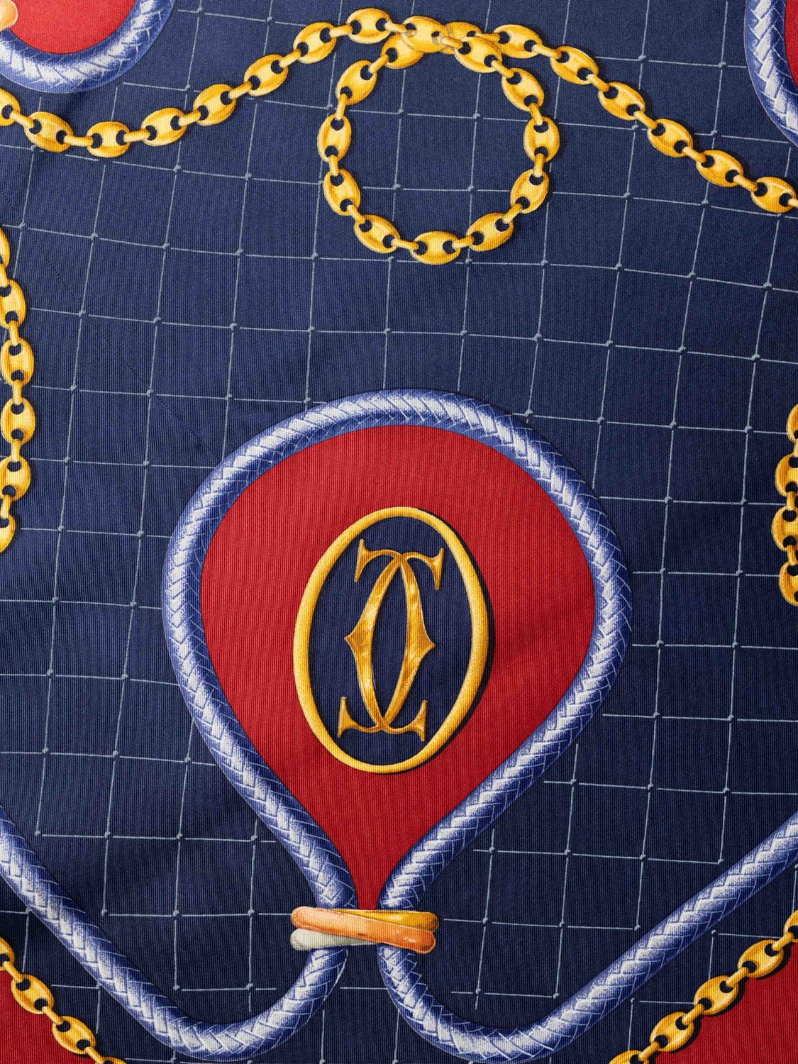 Cartier Rope &amp; Chain Silk Scarf