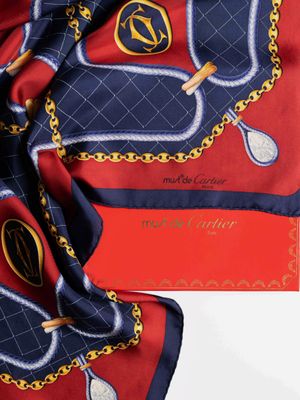 Cartier Rope &amp; Chain Silk Scarf