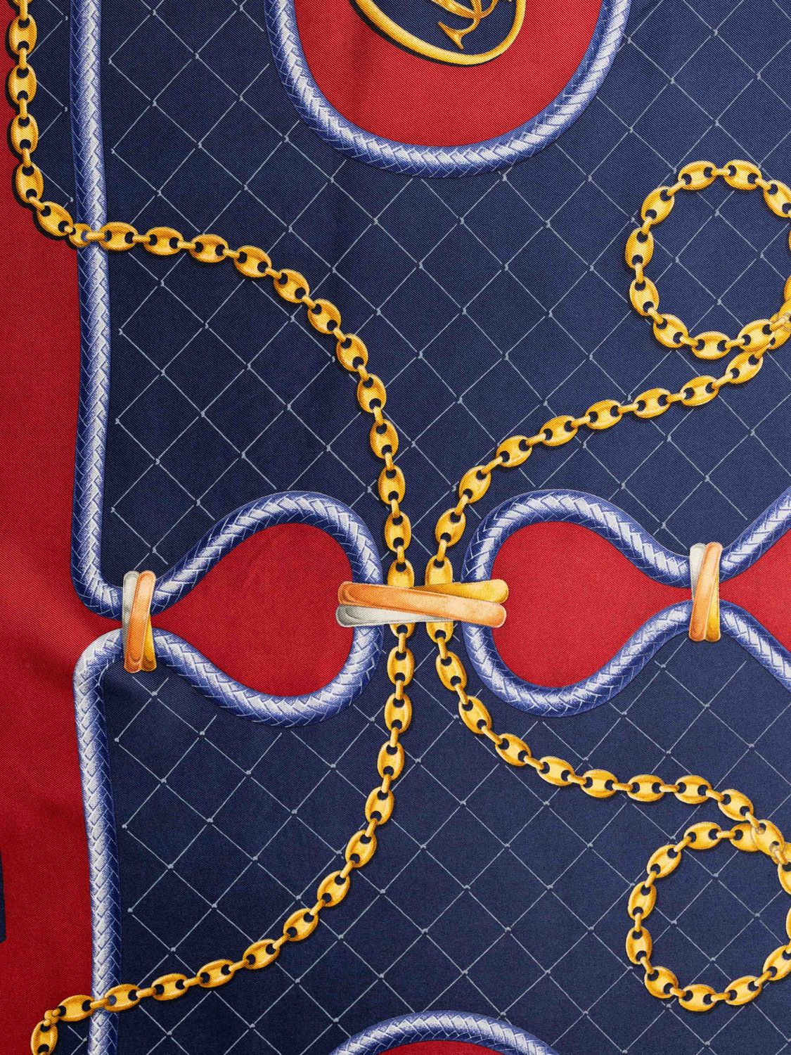 Cartier Rope &amp; Chain Silk Scarf