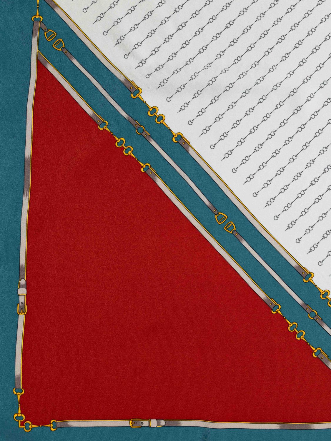 Celine Equestrian Patern Silk Scarf