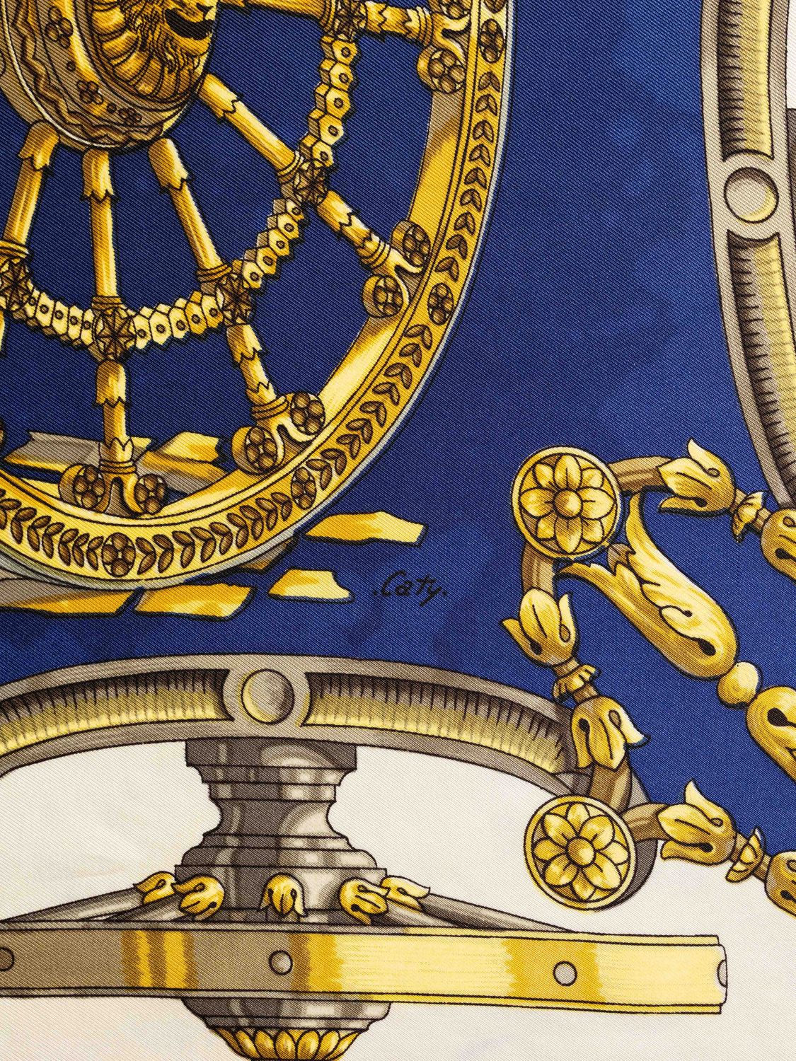 Hermès Les Roues Silk Scarf