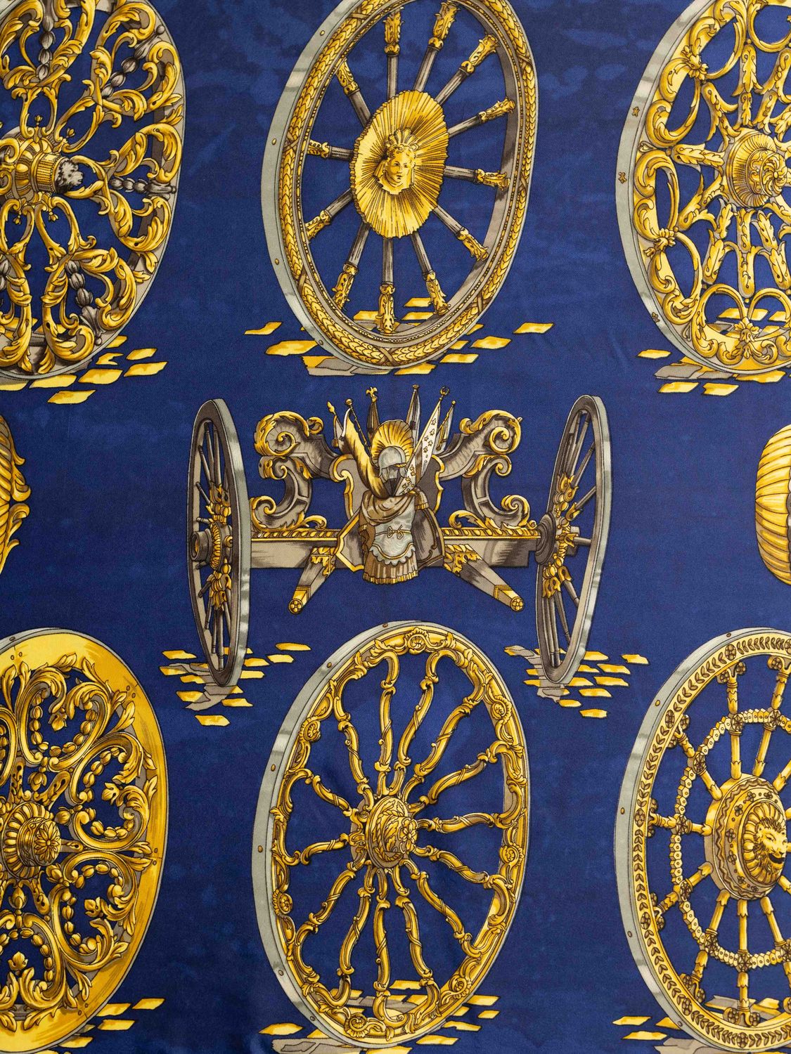 Hermès Les Roues Silk Scarf