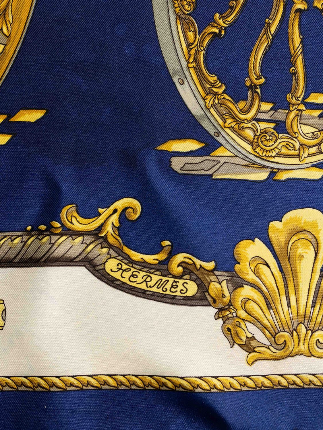 Hermès Les Roues Silk Scarf