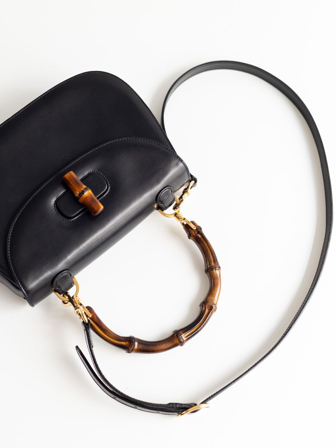 Gucci 1970s Bamboo Strap Bag