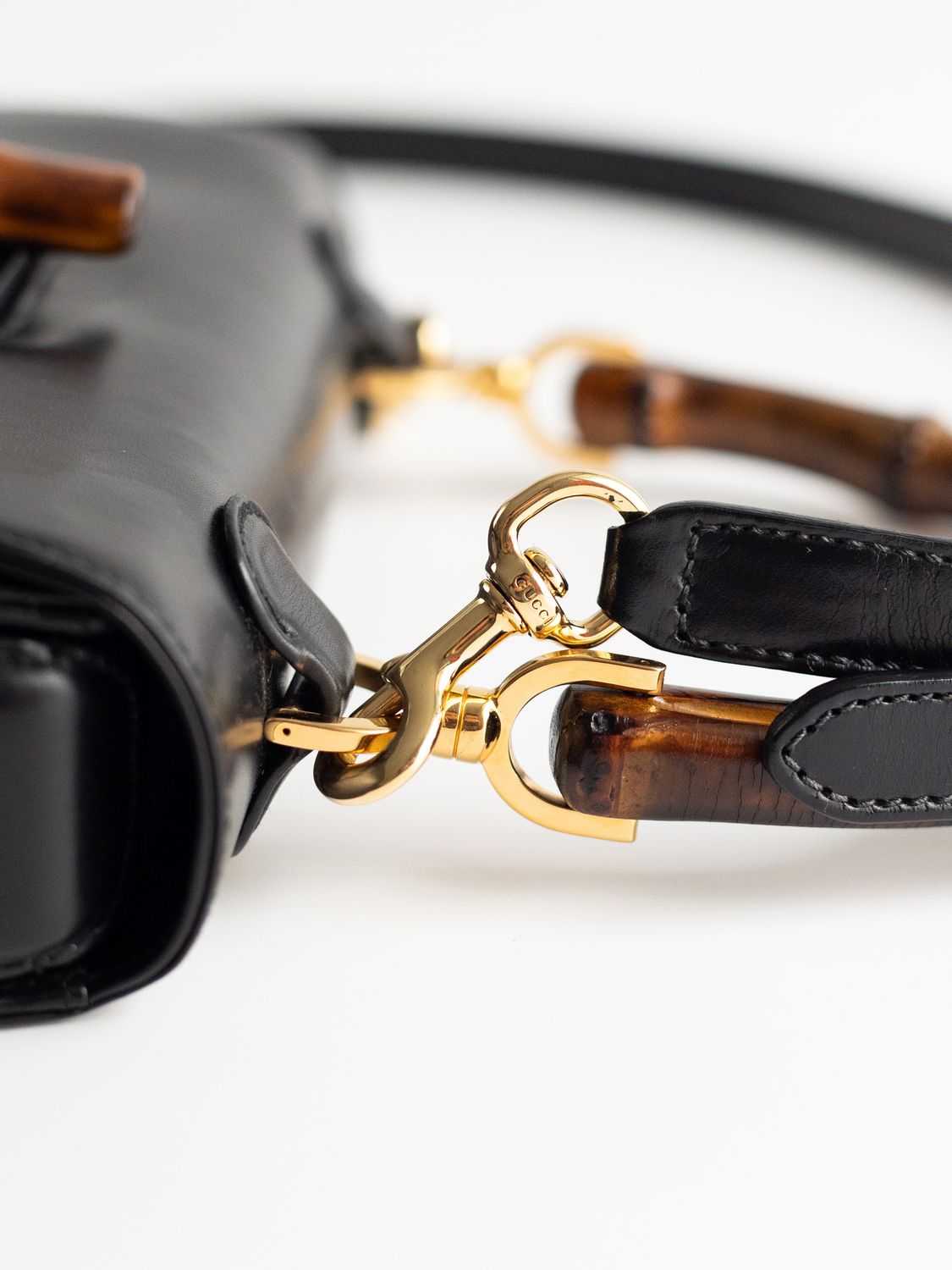 Gucci 1970s Bamboo Strap Bag