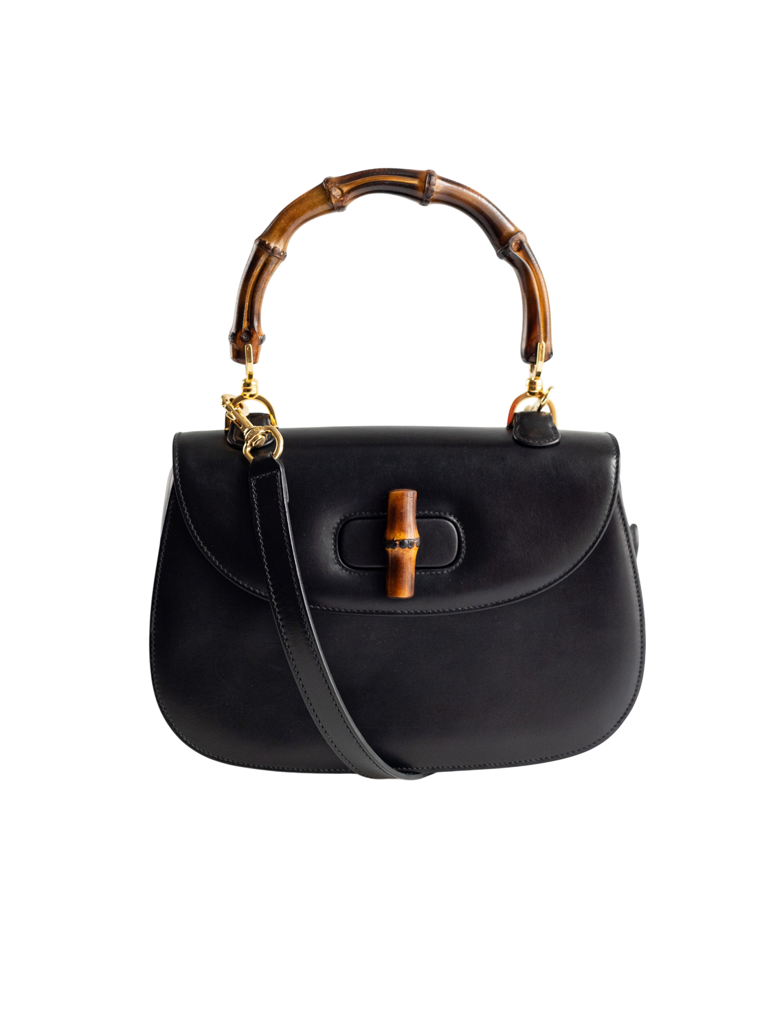 Gucci 1970s Bamboo Strap Bag