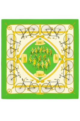 Hermès Les Bécanes Silk Scarf