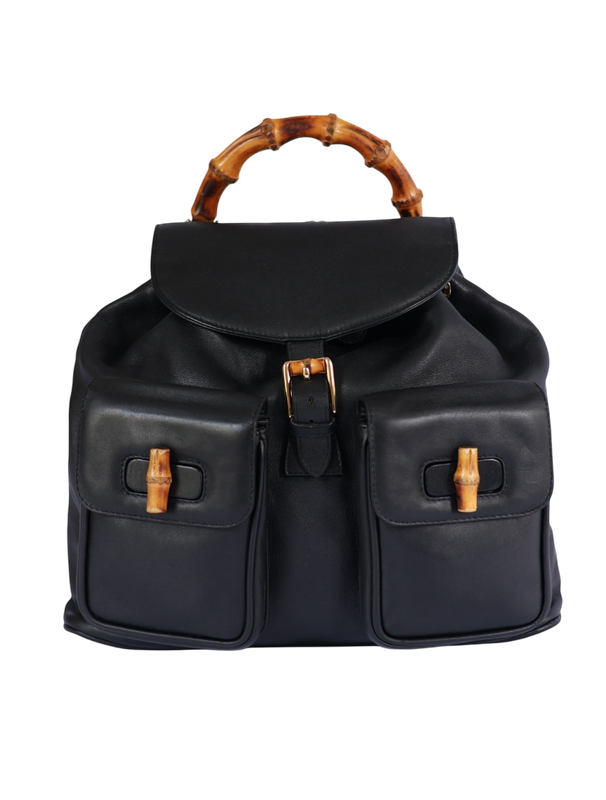 Gucci Bamboo Black Backpack