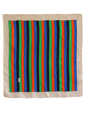 YSL Stripe Silk Scarf