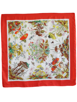GUCCI FLORA AUTUMN SILK SCARF