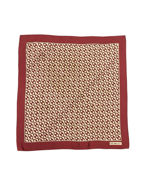 Celine Chaînes Classiques Silk Scarf