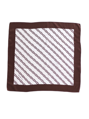 Celine Triomphe Chain Silk Scarf