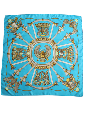 Hermès Scarabées et Pectoraux Silk Scarf