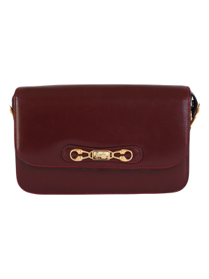 CELINE BURGUNDY SHOULDER BAG