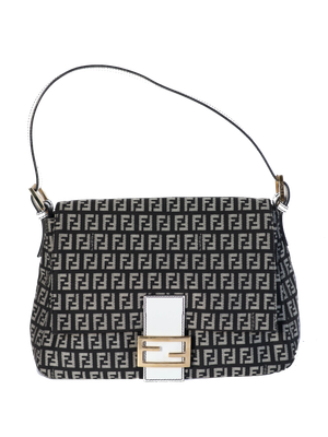 FENDI GREY BAGUETTE SHOULDER BAG