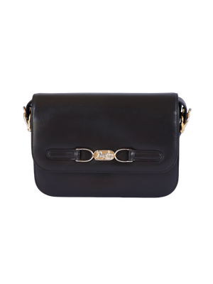 CELINE BROWN BOX SHOULDER BAG