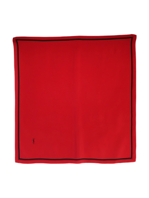 YSL Red Silk Scarf