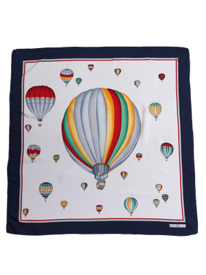 CELINE BALLON MOTIF SILK SCARF
