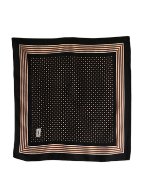 YSL Polka Dot Silk Scarf