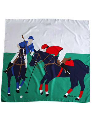 Celine Polo Silk Scarf