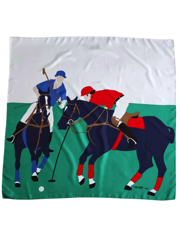 Celine Polo Silk Scarf