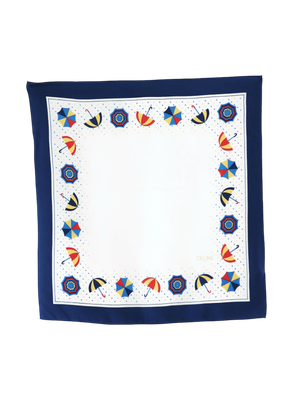 CELINE UMBRELLA SILK SCARF