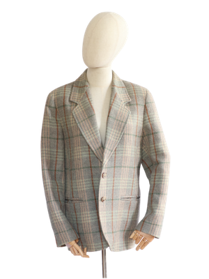 Vintage Checked Blazer
