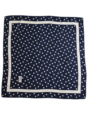 YSL Polka Dot Silk Scarf