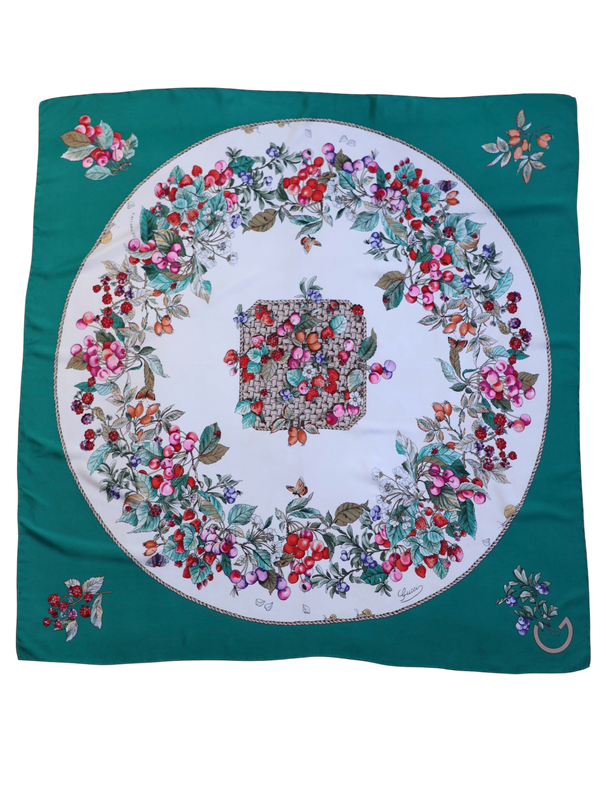 Gucci Flora Panier Silk Scarf
