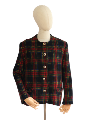 Vintage Plaid Blazer
