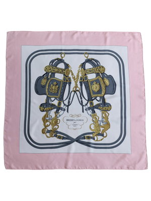 HERMÈS BRIDES DE GALA PINK SCARF