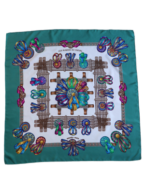 HERMÈS LES RUBANS DU CHEVAL SILK SCARF