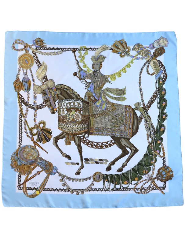 Hermès Le Timbalier Silk Scarf