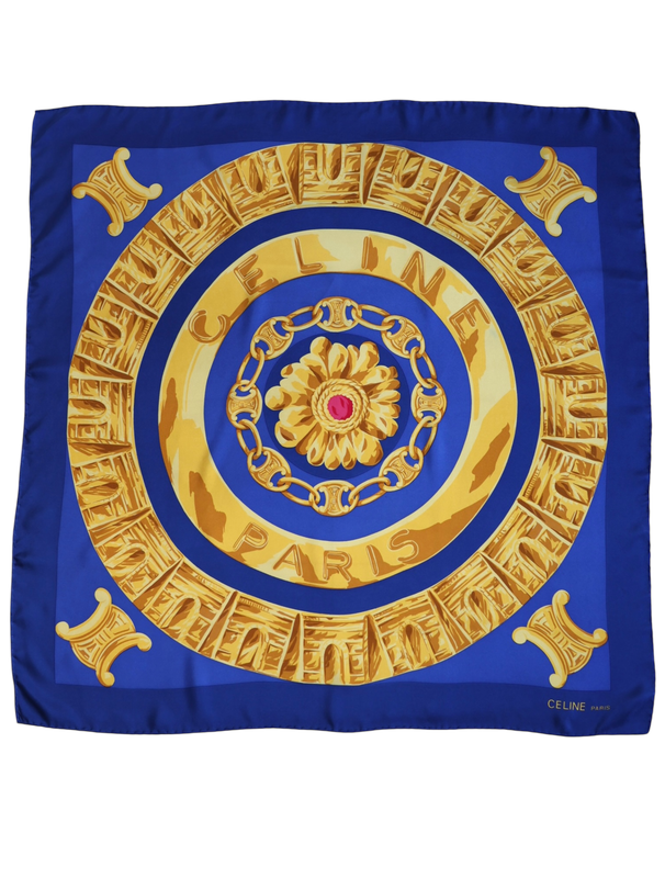 Celine Arc de Triomphe Silk Scarf