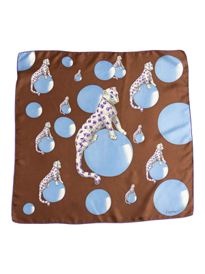 Cartier Panthère Saphir Silk Scarf