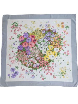 Gucci Flora Lilac Silk Scarf