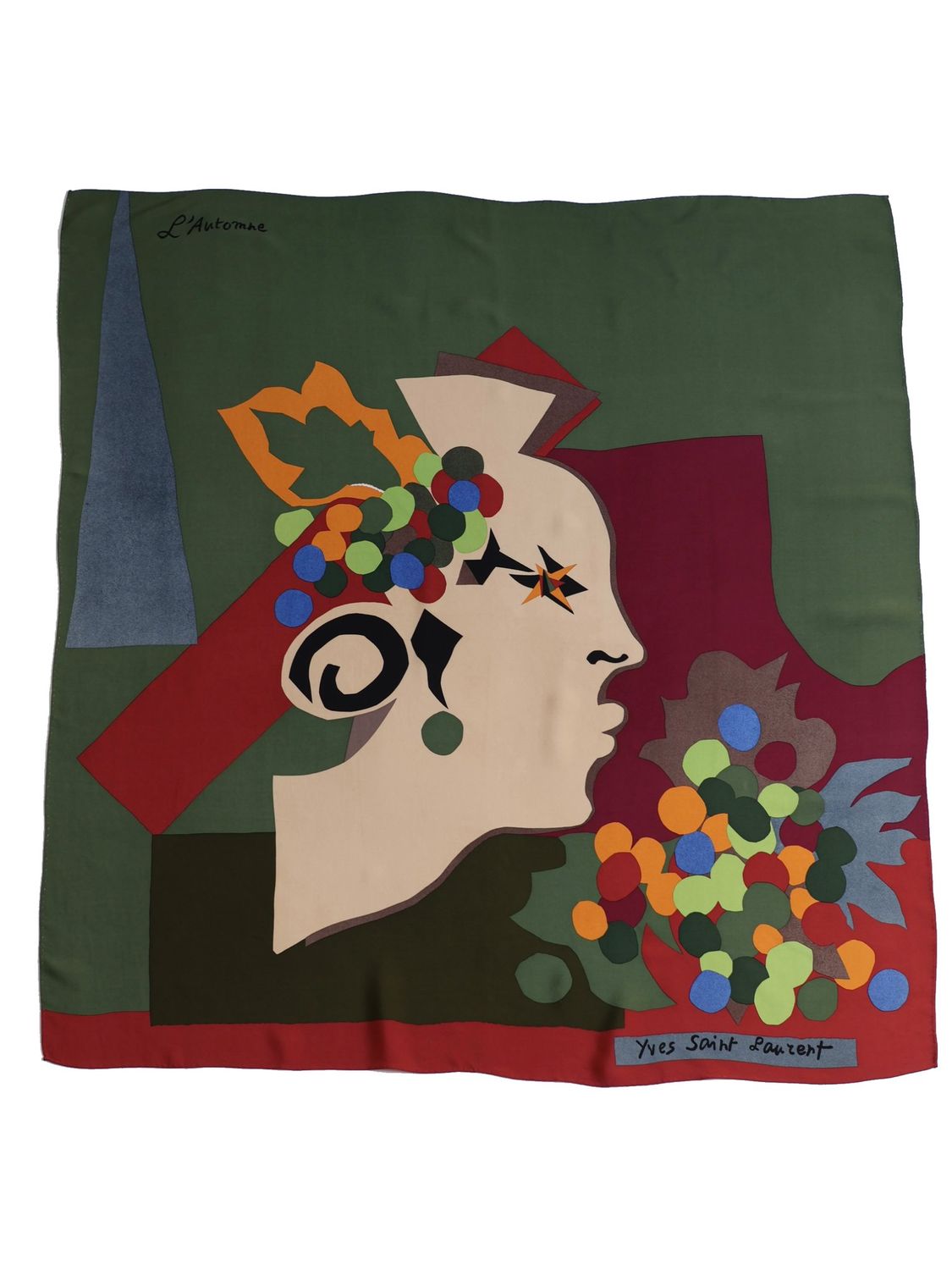 YVES SAINT LAURENT AUTUMN SCARF