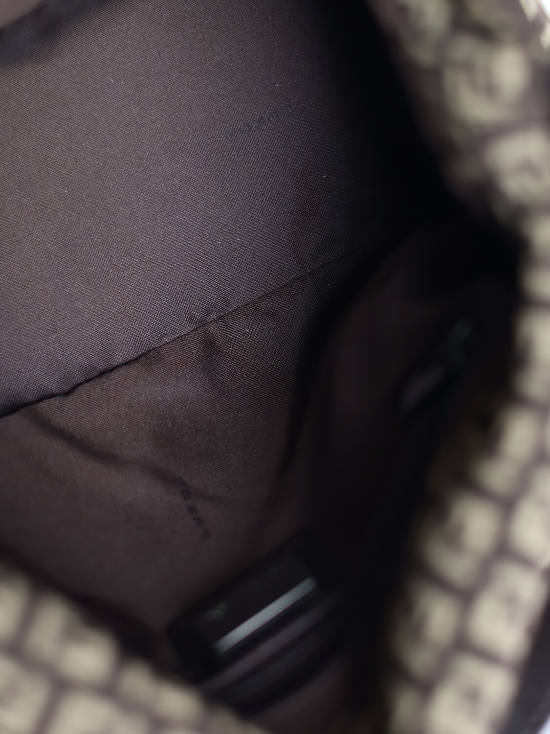 Fendi Brown Zucca Mamma Baguette Bag