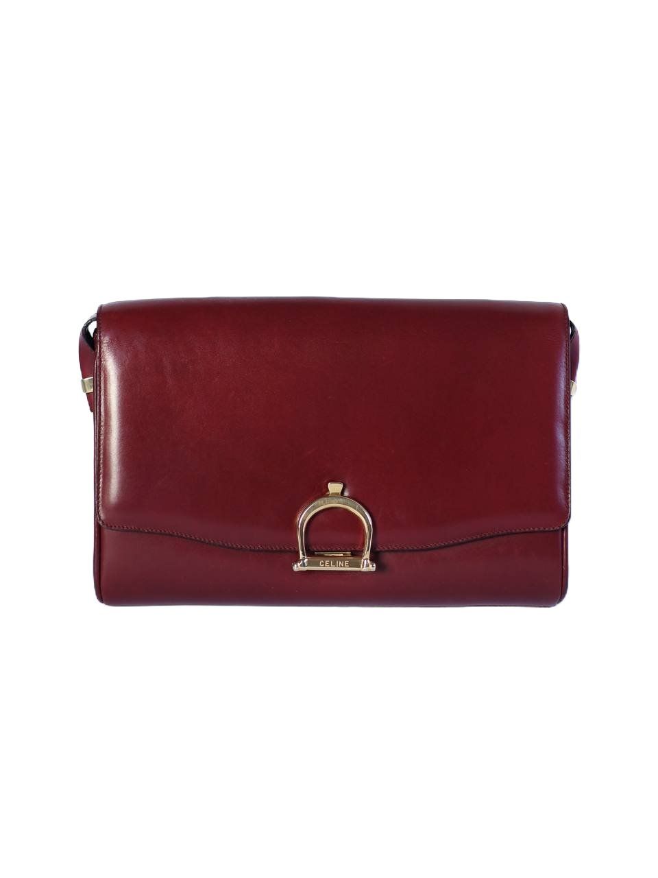 CELINE CROSSBODY BURGUNDY BAG