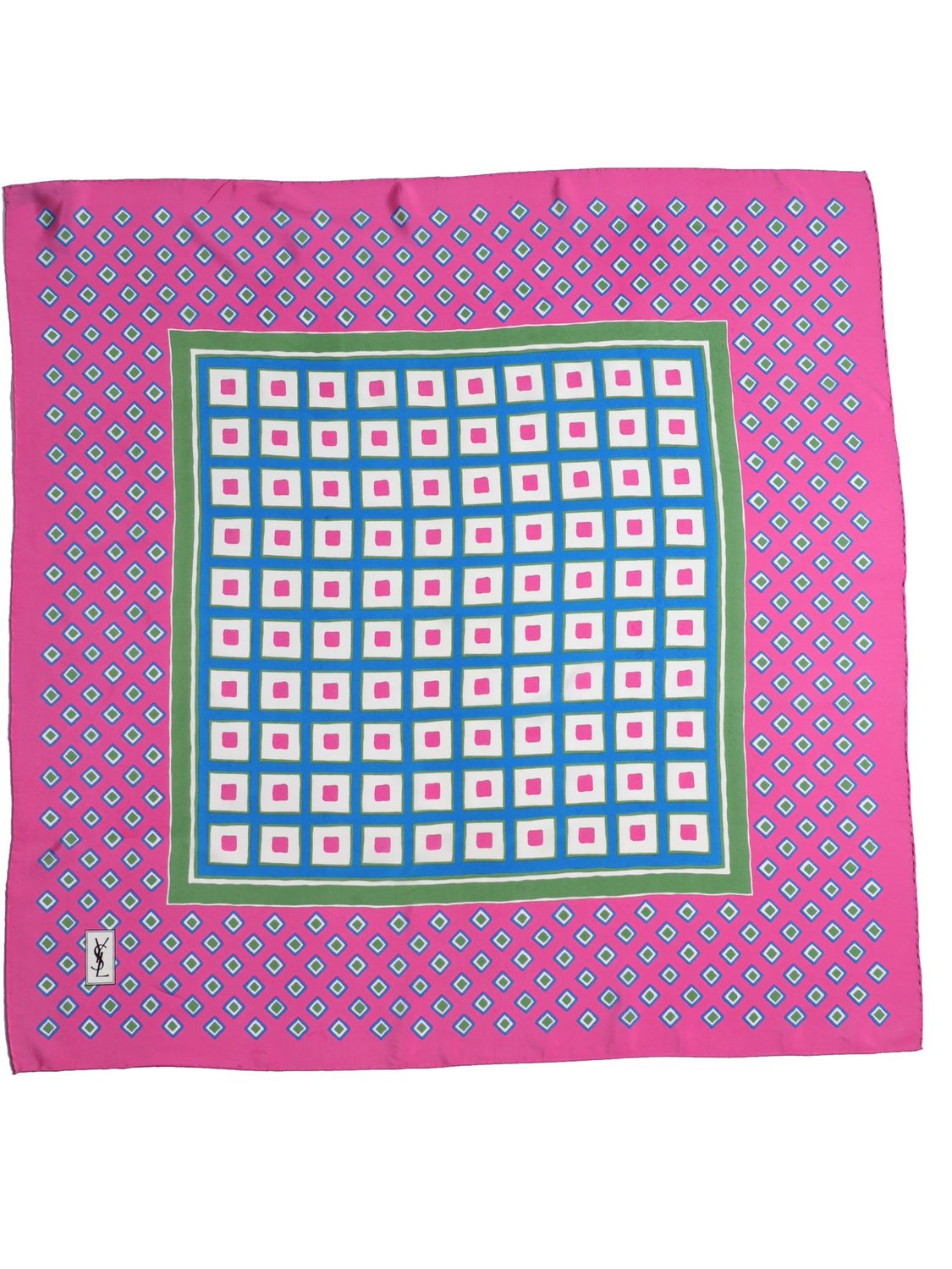 YVES SAINT LAURENT PINK SCARF