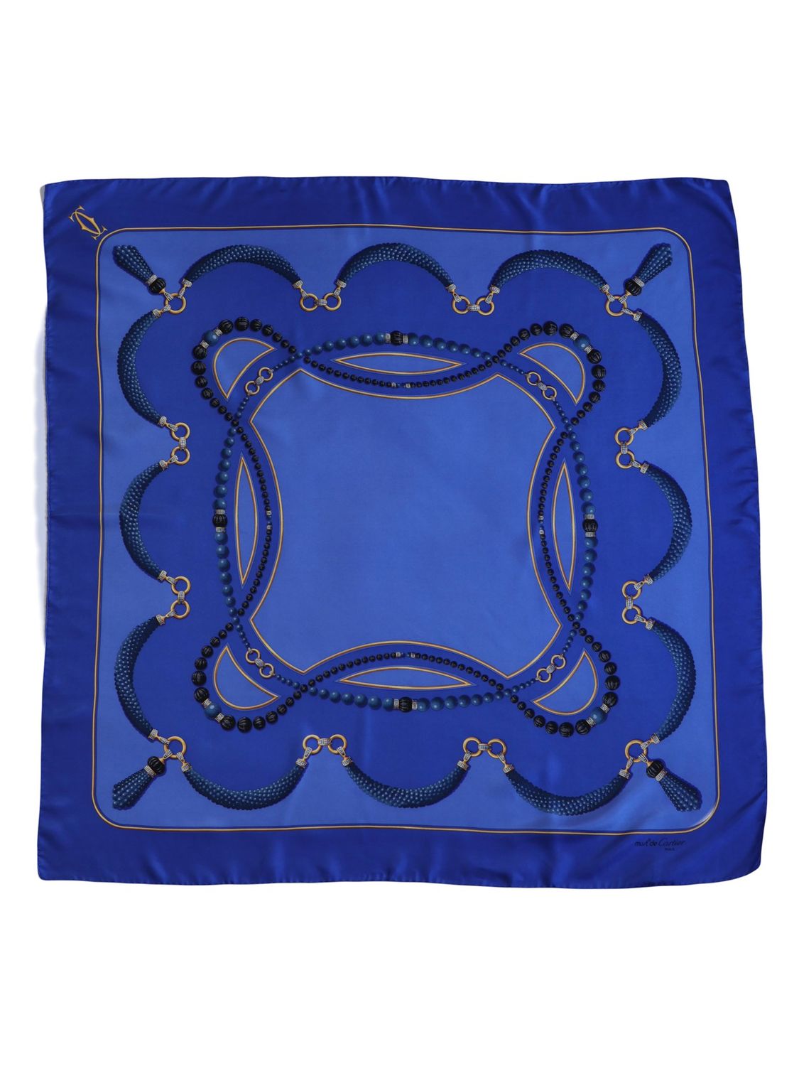 CARTIER BLUE SCARF
